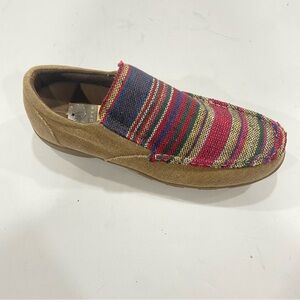 Roper Womens Multi Color Aztec print Canvas Johnnie Slip-On Shoes Size 10‎ NWT